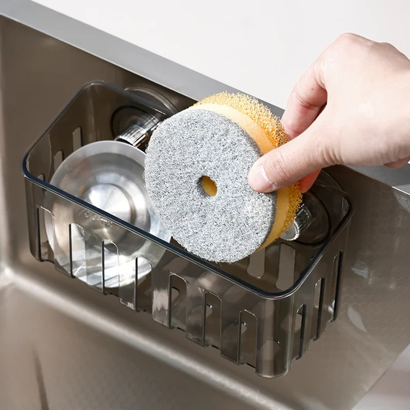 Suction Cup Sink Caddy Sponge Holder Wall Mount