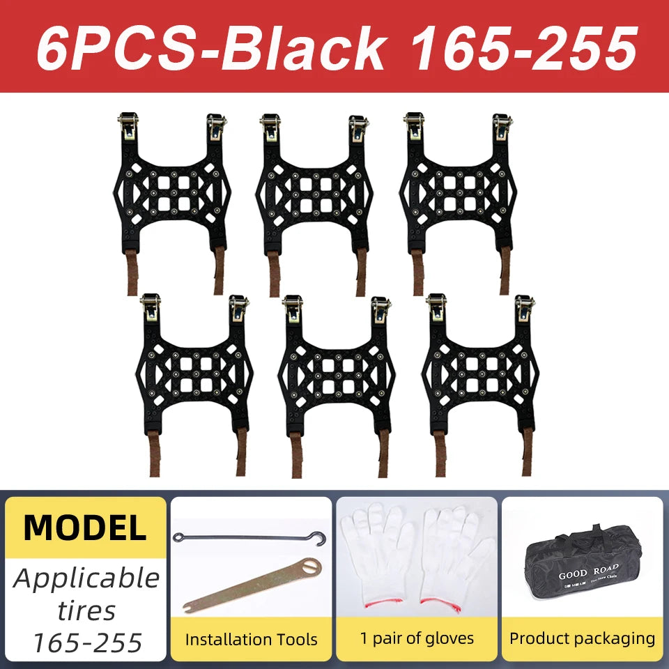 Automobile Snow Chains Winter Tire Anti-Skid Chain 165-255mm