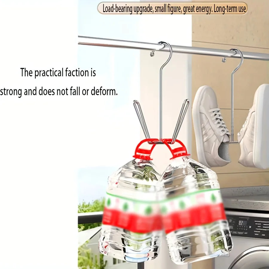 2pcs Stainless Steel Shoe Rack Hanging Drying Rack