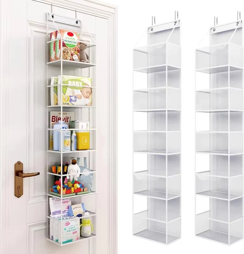 Over Door Hanging Pantry Organizer Hanging Storage Clear