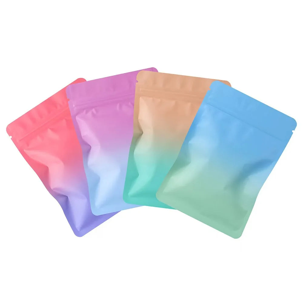 100pcs Double Sided Frosted Mylar Bags Waterproof Flat