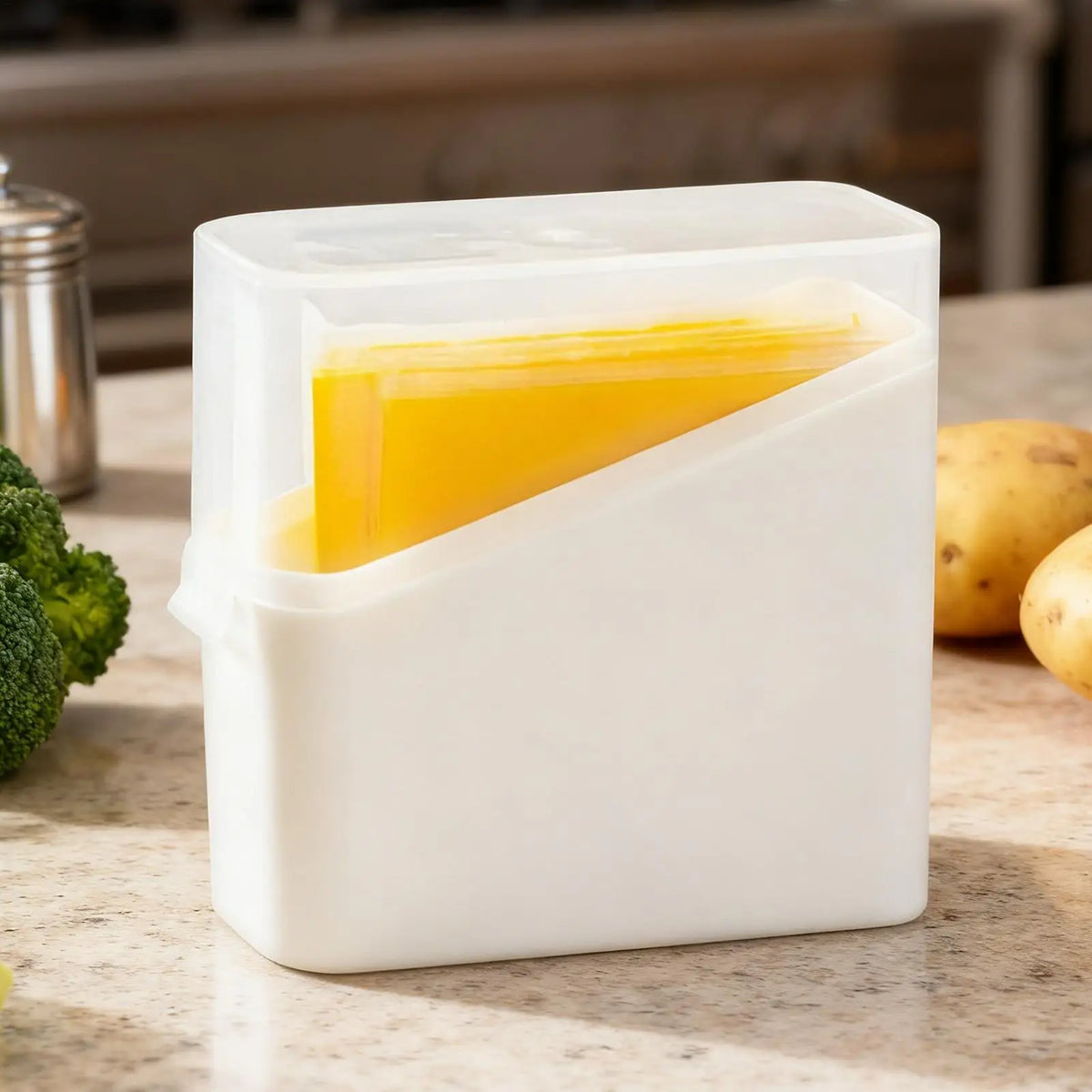 Lid Sliced Cheese Container Mini Storage Box Swabs