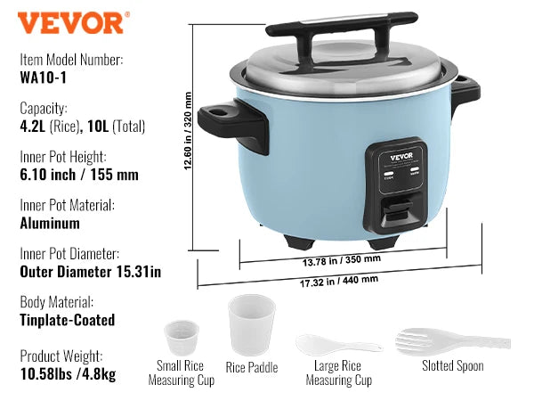 Succebuy 8l 10l 13l Commercial Rice Cooker Aluminium
