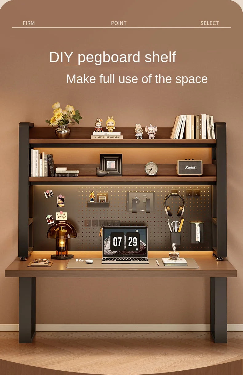 Desktop Shelving Unit Pegboard Desk/Computer Desk Multi-Layer