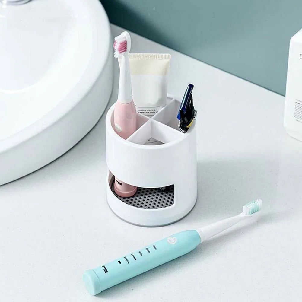 Toothbrush Holder Drain Rack Spoon Storage Makeup Brush