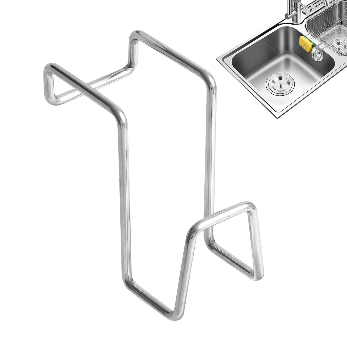 Dish Sink Sponge Holder Stainless Steel Quick Draining