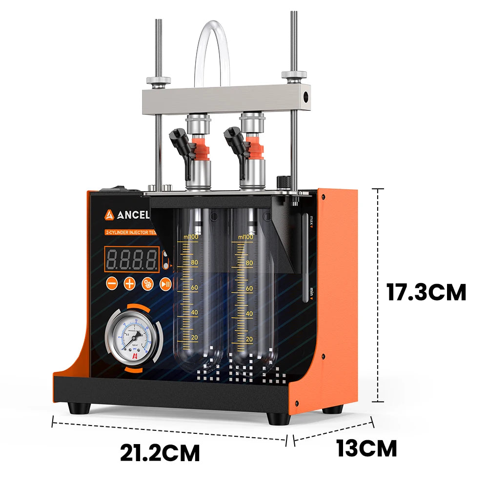 Ancel Jc200 2-Cylinder Fuel Spray Nozzle Cleaning Machine