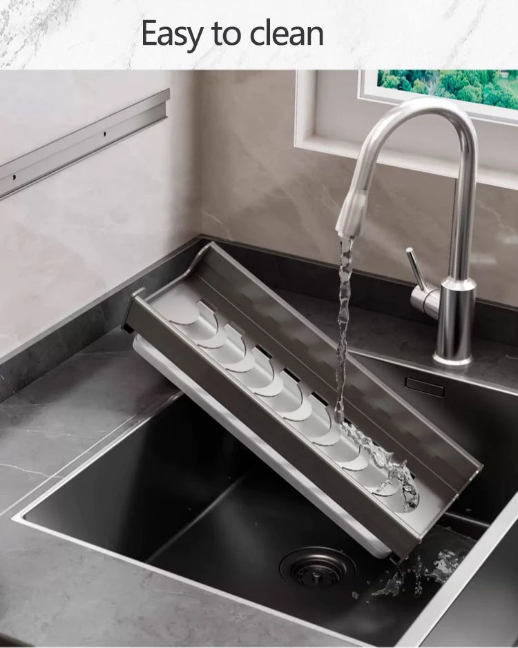 Wall Mounted Dish Drainer Dish Drying Rack Storage
