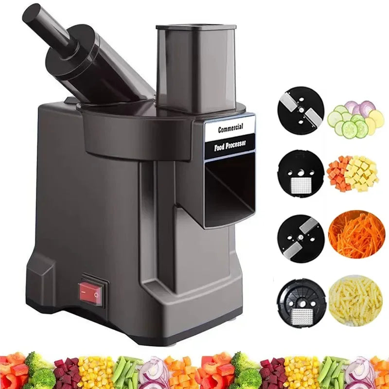 220v Vegetable Chopper Electric Cutting Machine Carrot Potato