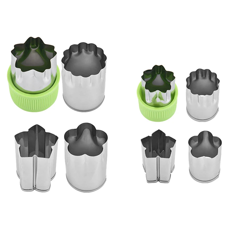 1set Multi-Style Vegetables Cookie Cutter Embossing Mould Cook