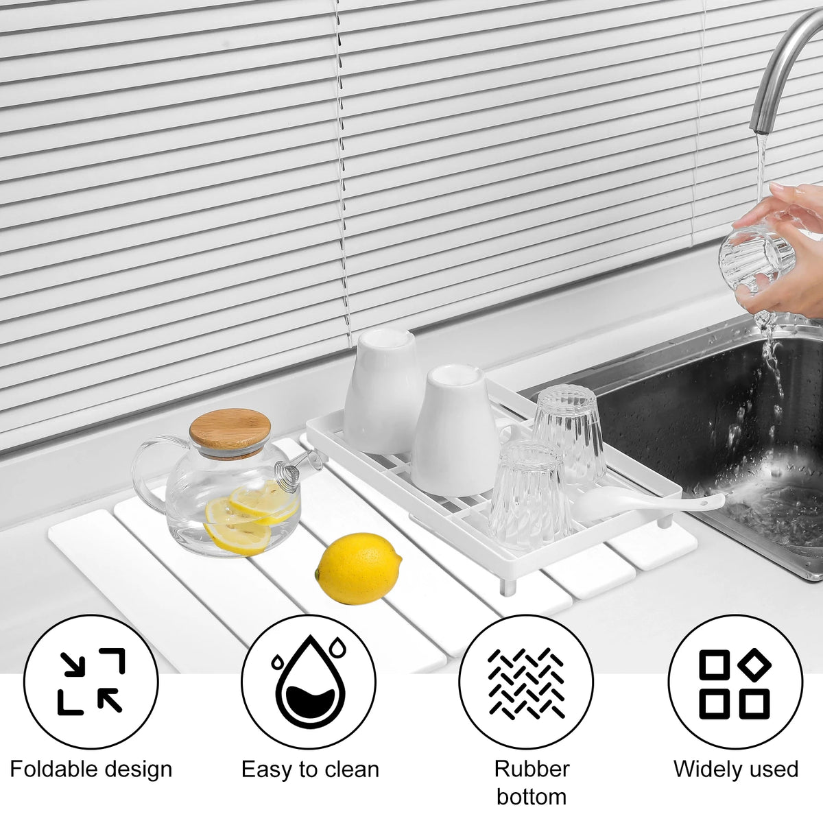 Drying Mat Foldable Stone Dish Absorbent Drying Mat