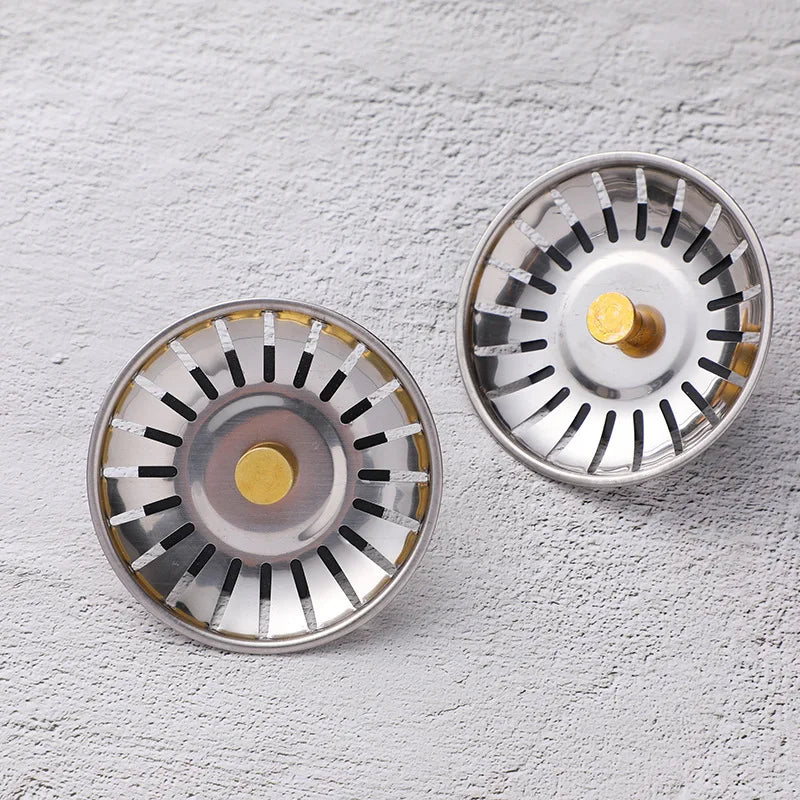 Sink Strainer Drains Filter Stainless Steel Stopper Waste