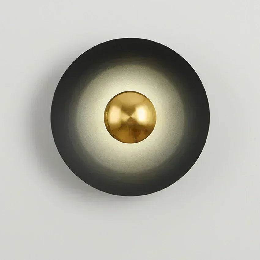Modern Minimalist Designer Led Wall Light Dish Foyer