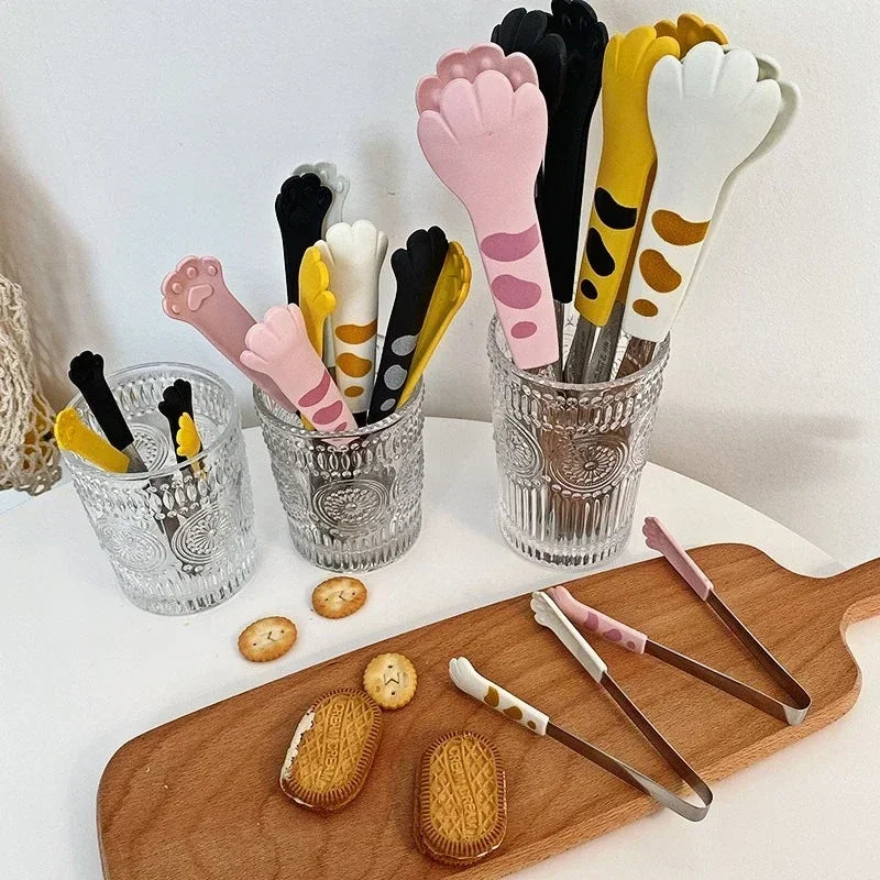 Cat Paw Shape Food Tongs Cute Cartoon Meal