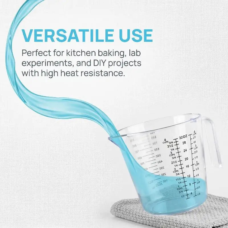 150/300/600/1000ml Baking Liquid Measuring Cups Scale Cup Plastic