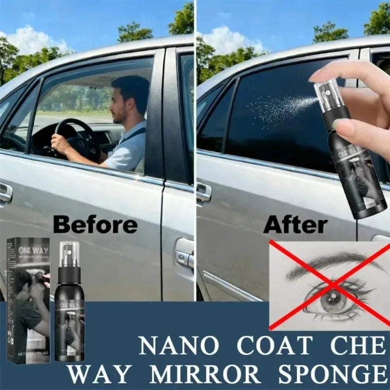 Car Windshield Anti-Spy Cleaner One-Way Vision Privacy