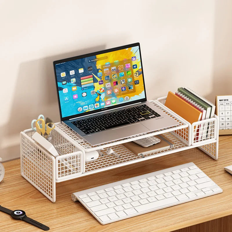 Height Adjustable Computer Stand Desk Monitor Laptop Cooling