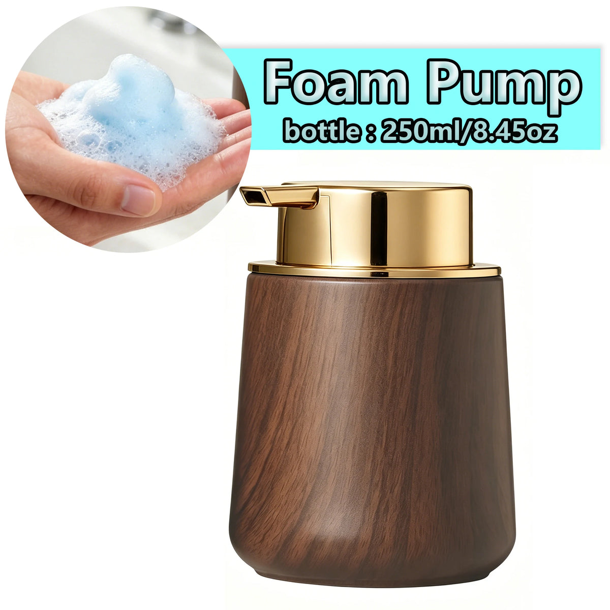 Elegant Hand Soap Dispenser Cup Bathroom & Organizer