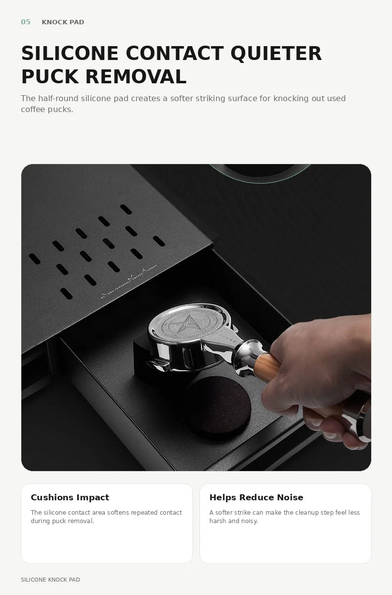 Muvna Espresso Bar Knock Box Coffee Organizer Box