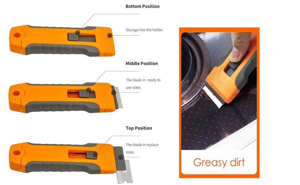 Professional Ceramic Scraper Knife Blade Non Scratch Glass