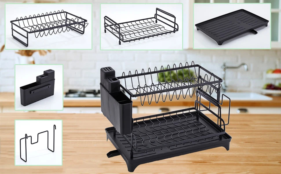 Dish Drying Rack Tier Dish Racks Counter Large