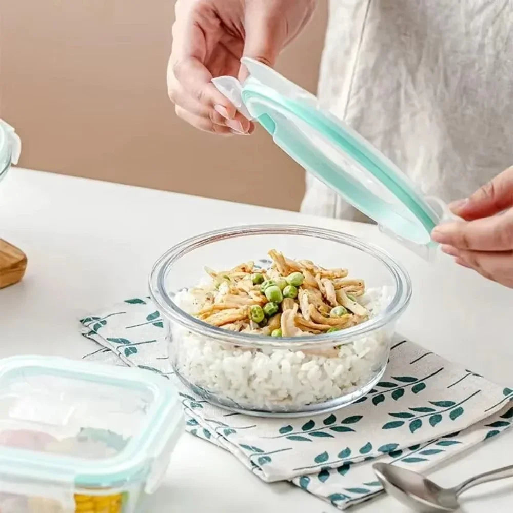 Glass Lunch Box Food Storage Containers Meal Prep