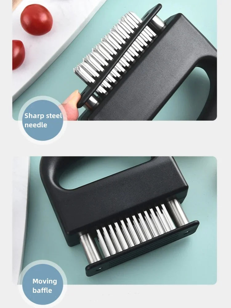 Meat Tenderizer 48 Stainless Steel Blades Ultra Sharp