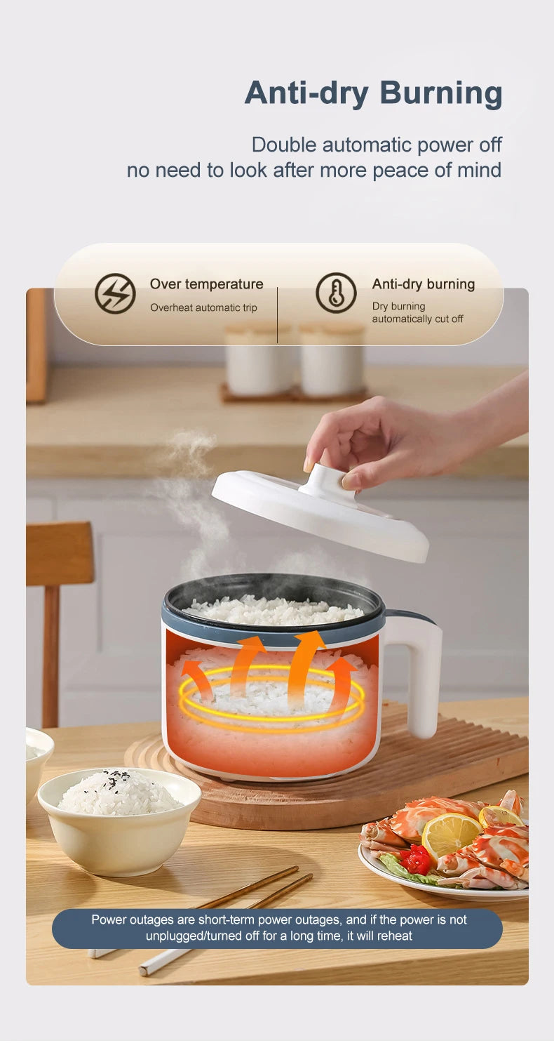 Electric Rice Cooker 110v/220v Multi Cooker Double Layer