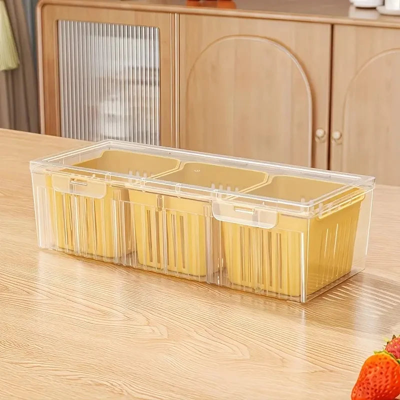 Of Food Storage Containers Square Transparent Compartments