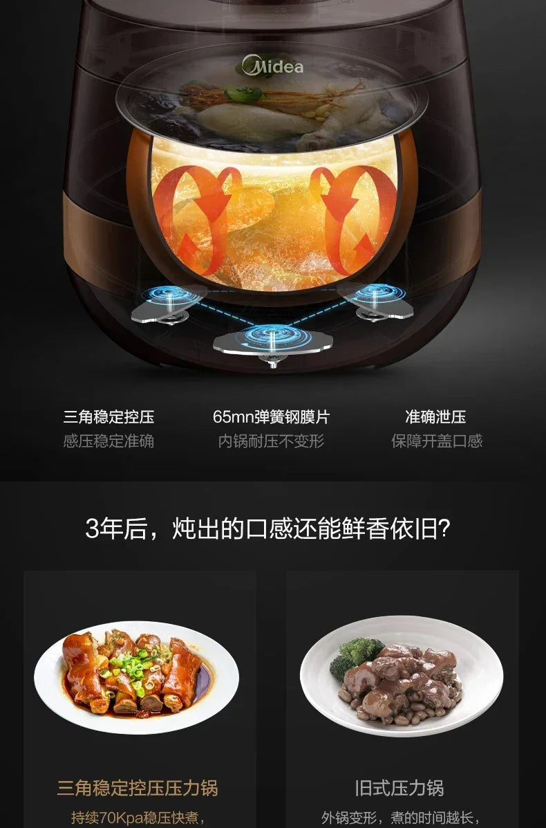 Midea Large-Capacity Intelligent High-Pressure Rice Cooker
