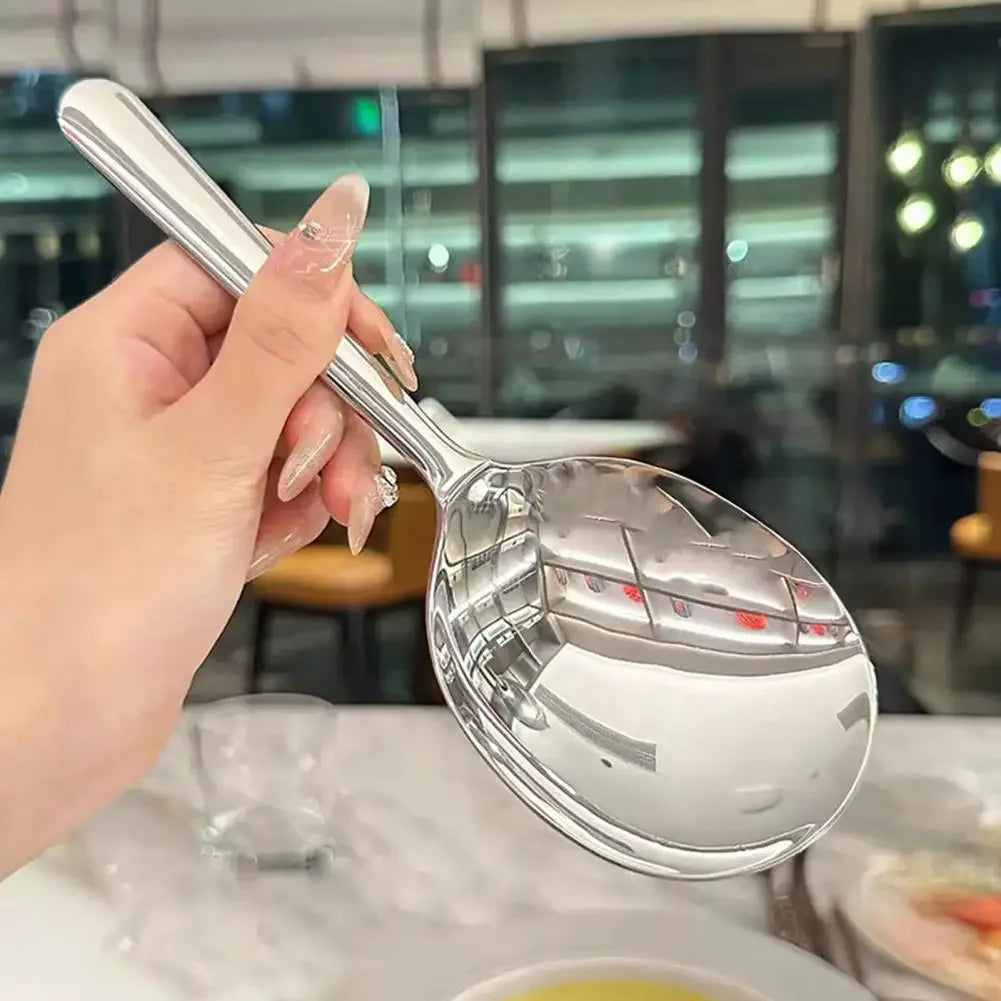 1/2pc Stainless Steel Ladles Serving Soup Rice Serving
