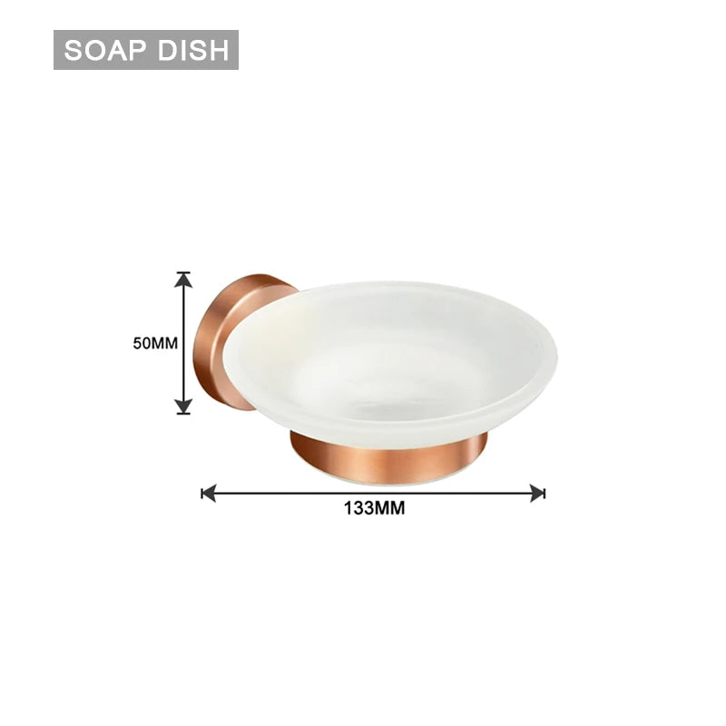 Brushed Rose Gold Stainless Steel Bathroom Hardware Towel
