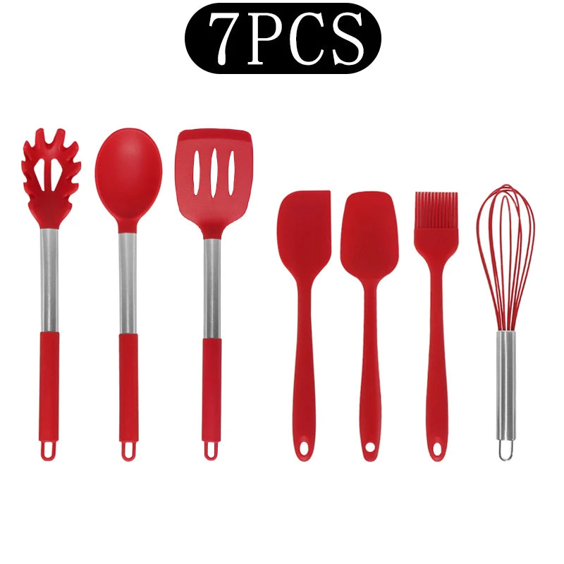 Black Non-Stick Silicone Kitchenware Cooking Utensils Cookware