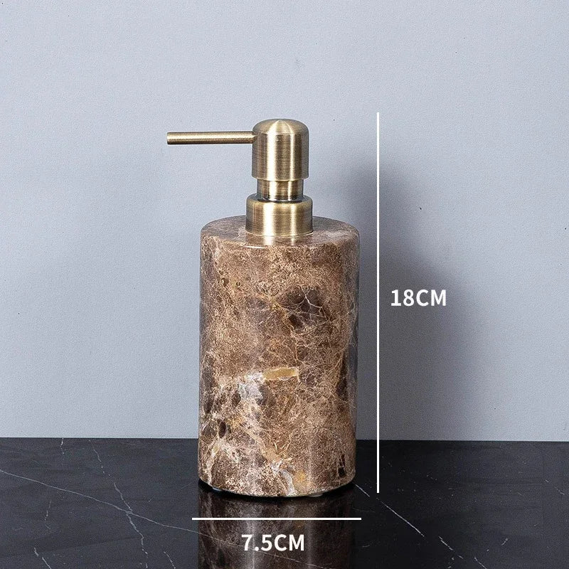 Emperador Dark Natural Marble Bathroom Brown Luxury Toothbrush