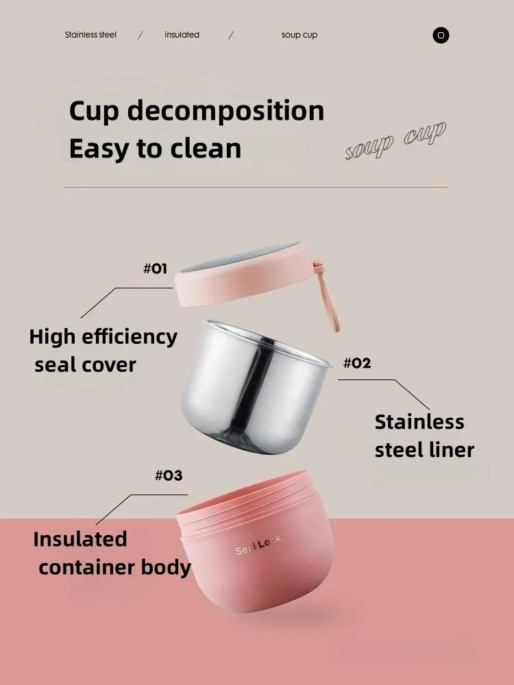 600ml 304 Stainless Steel Soup Noodle Bowls Lid