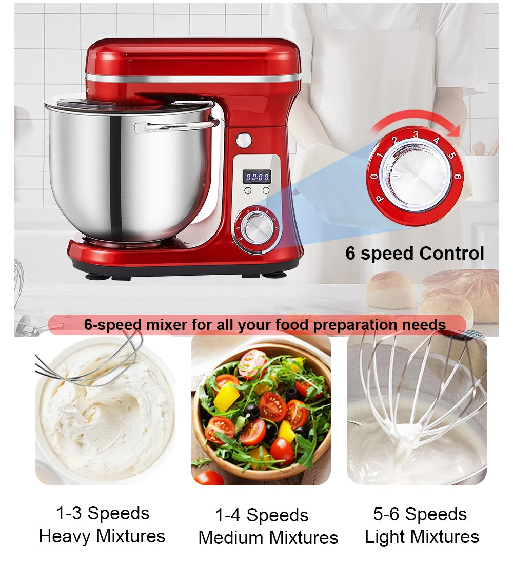 Biolomix Food Stand Mixer Blender Quiet Motor Cream