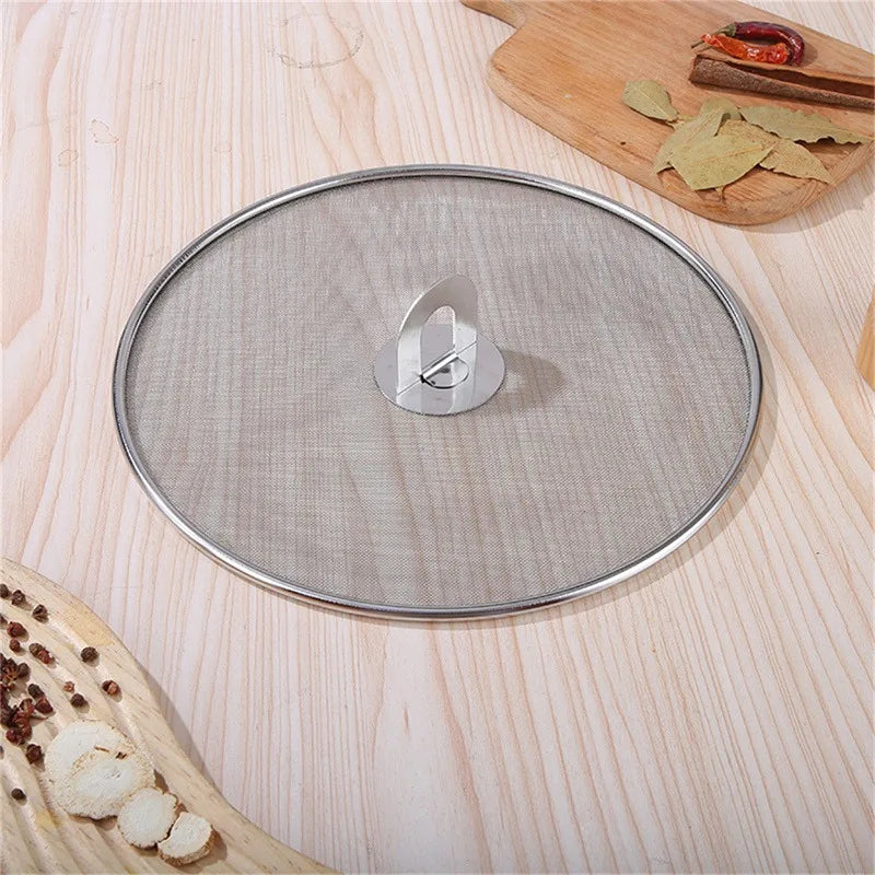 Stainless Steel Splatter Screen Mesh Pot Lid Cover