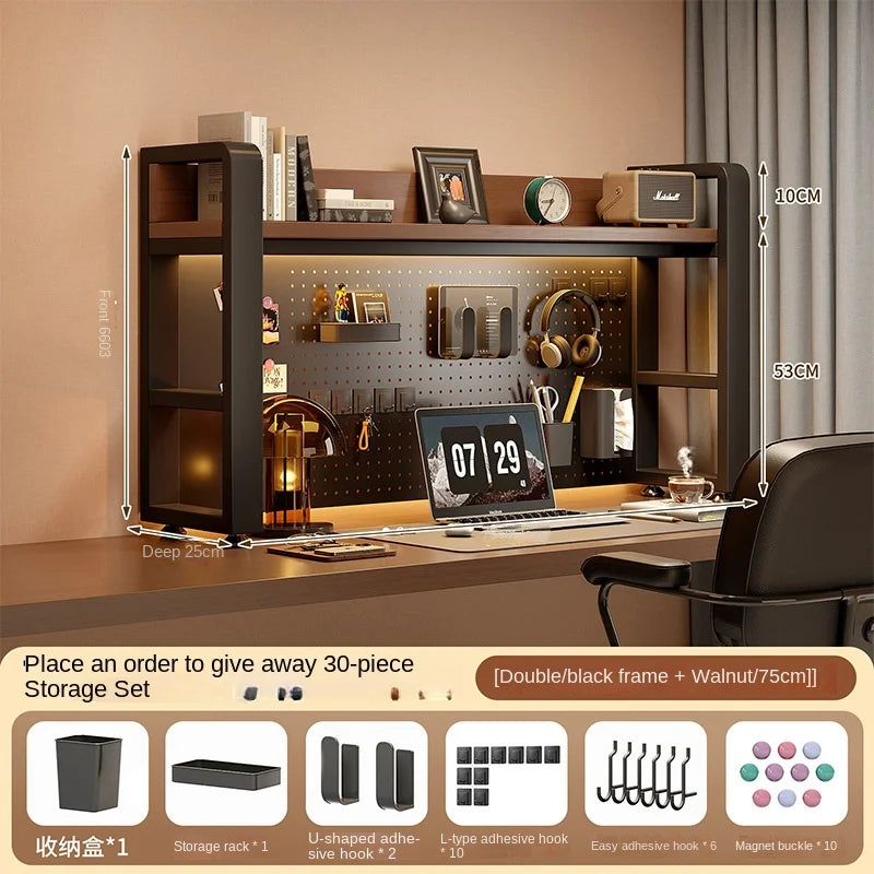 Desktop Shelving Unit Pegboard Desk/Computer Desk Multi-Layer