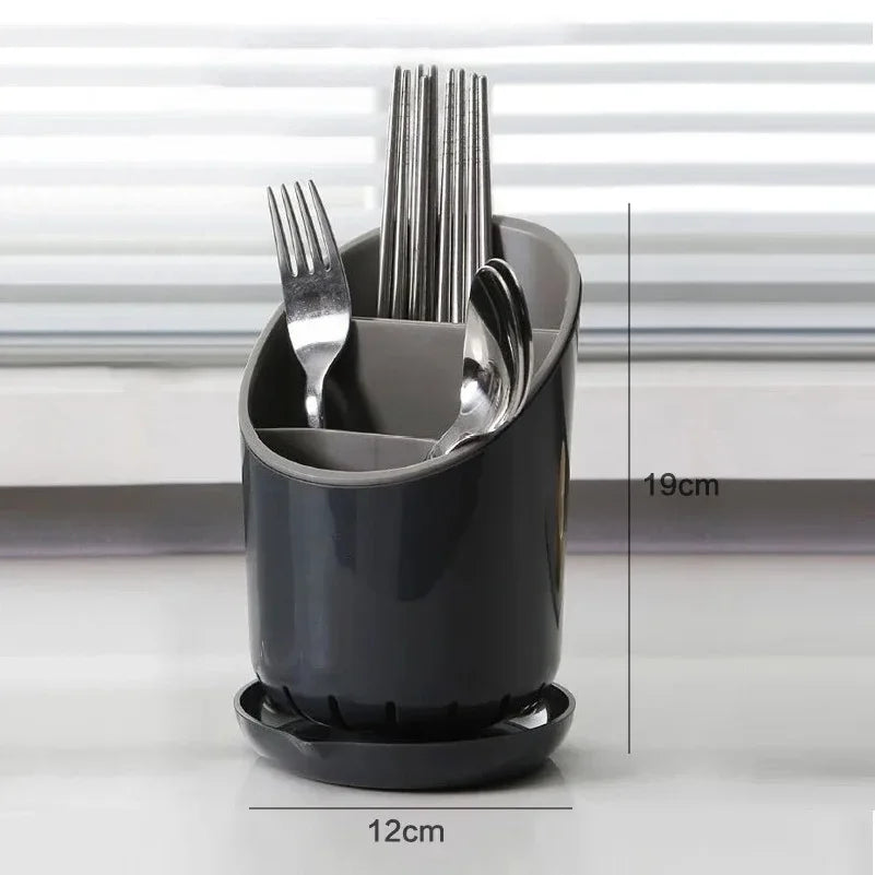 1pc Plastic Cutlery Drain Rack Chopsticks Spoon Fork