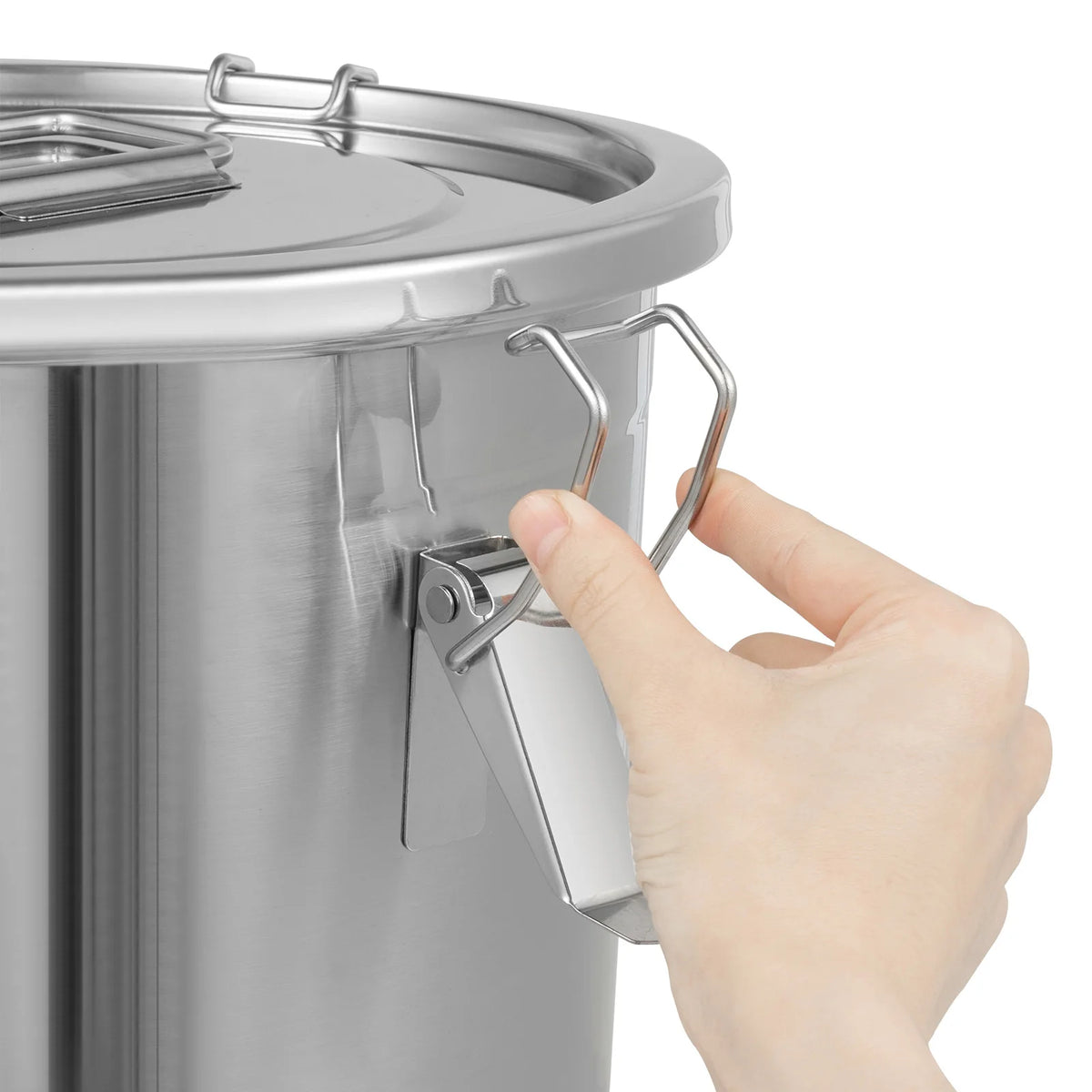 Bymaocar 12l 304 Stainless Steel Cereal Container Metal