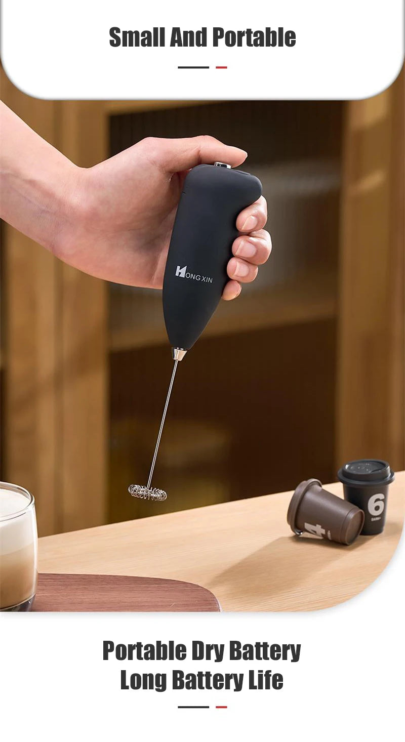 Mini Electric Milk Foamer Blender Wireless Coffee Whisk