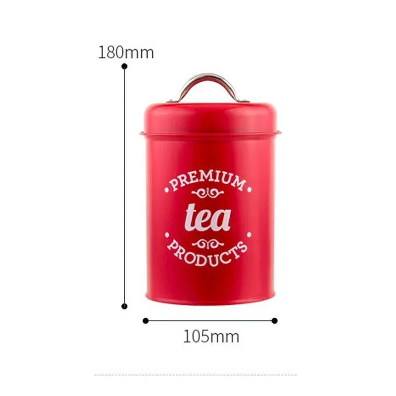 Canisters Coffee Tea Sugar Flour Metal Tin Jars