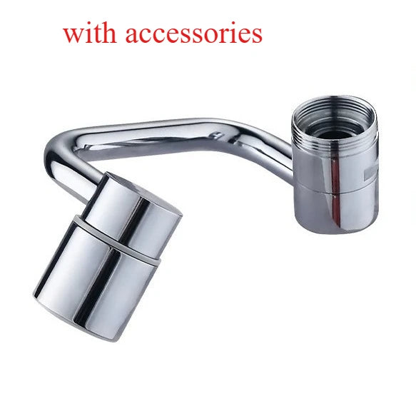 1pc 1080 Swivel Stainless Steel Faucet Extender Universal