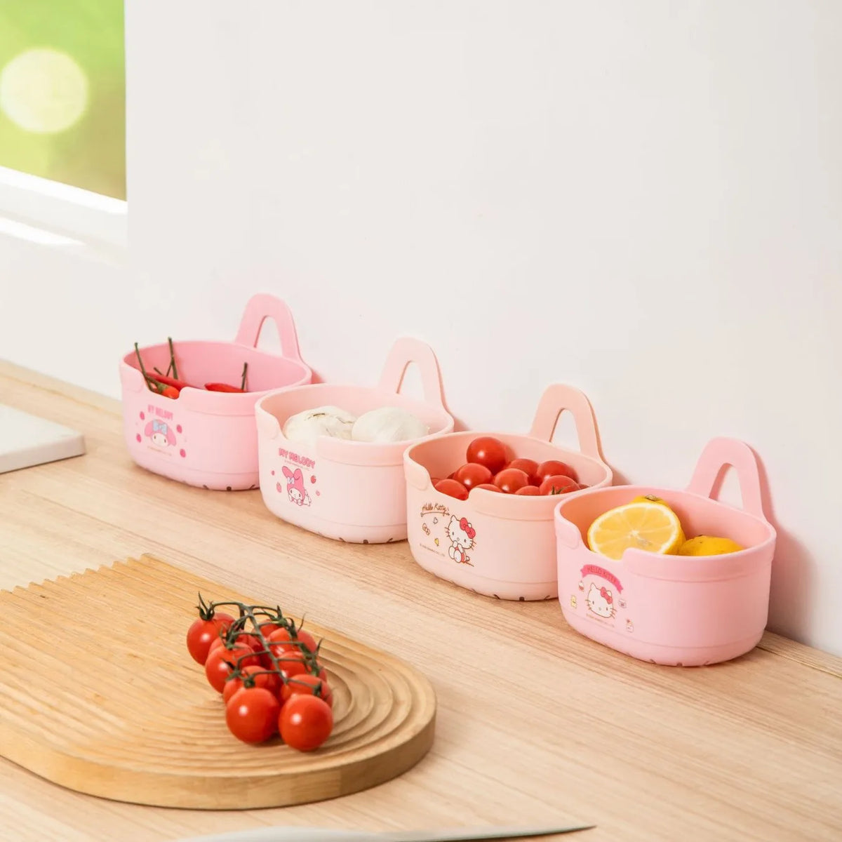 Sanrio Licensed Hanging Drain Basket Hello Kitty Melody