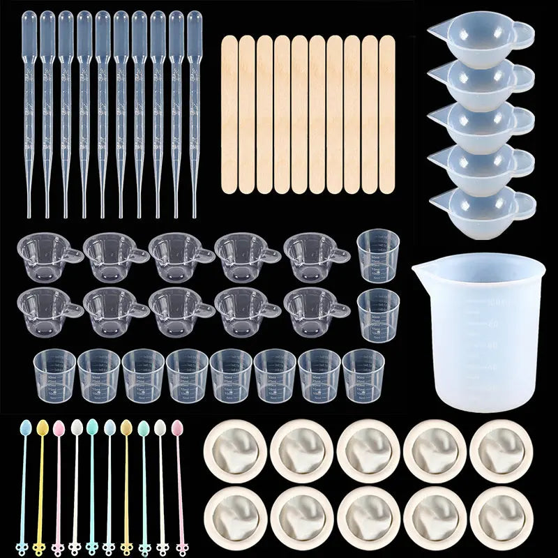 Epoxy Resin Kit Silicone Mold Included Mixing Cups