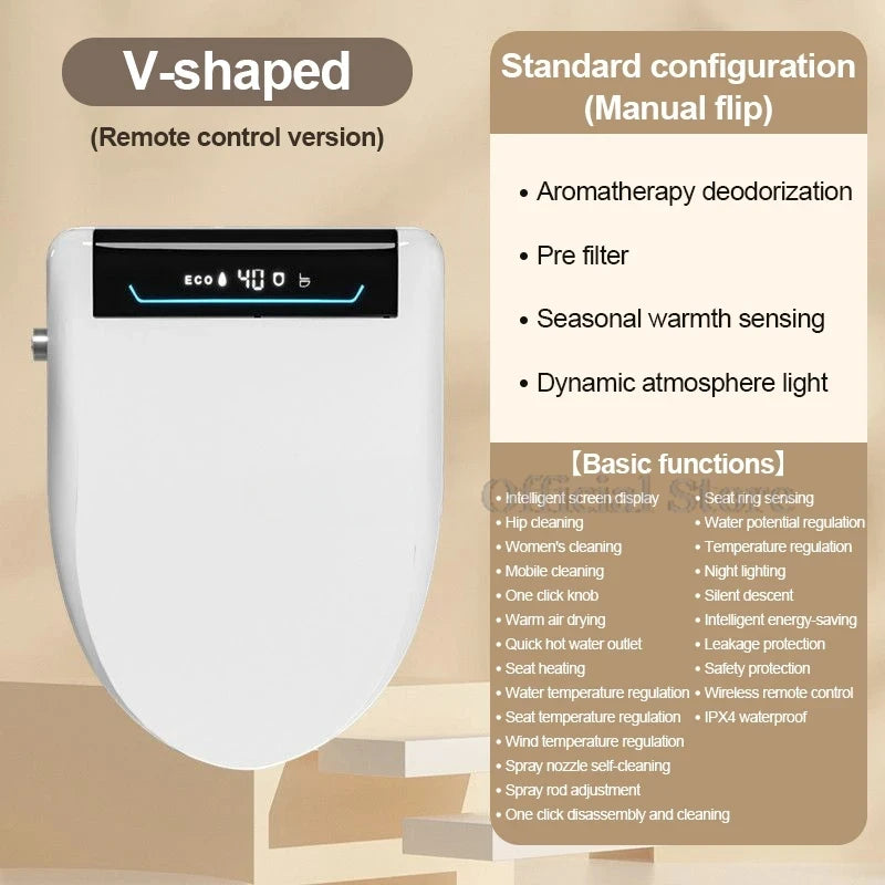 Automatic Intelligent Toilet Seat Cover Cleaning Drying Functions