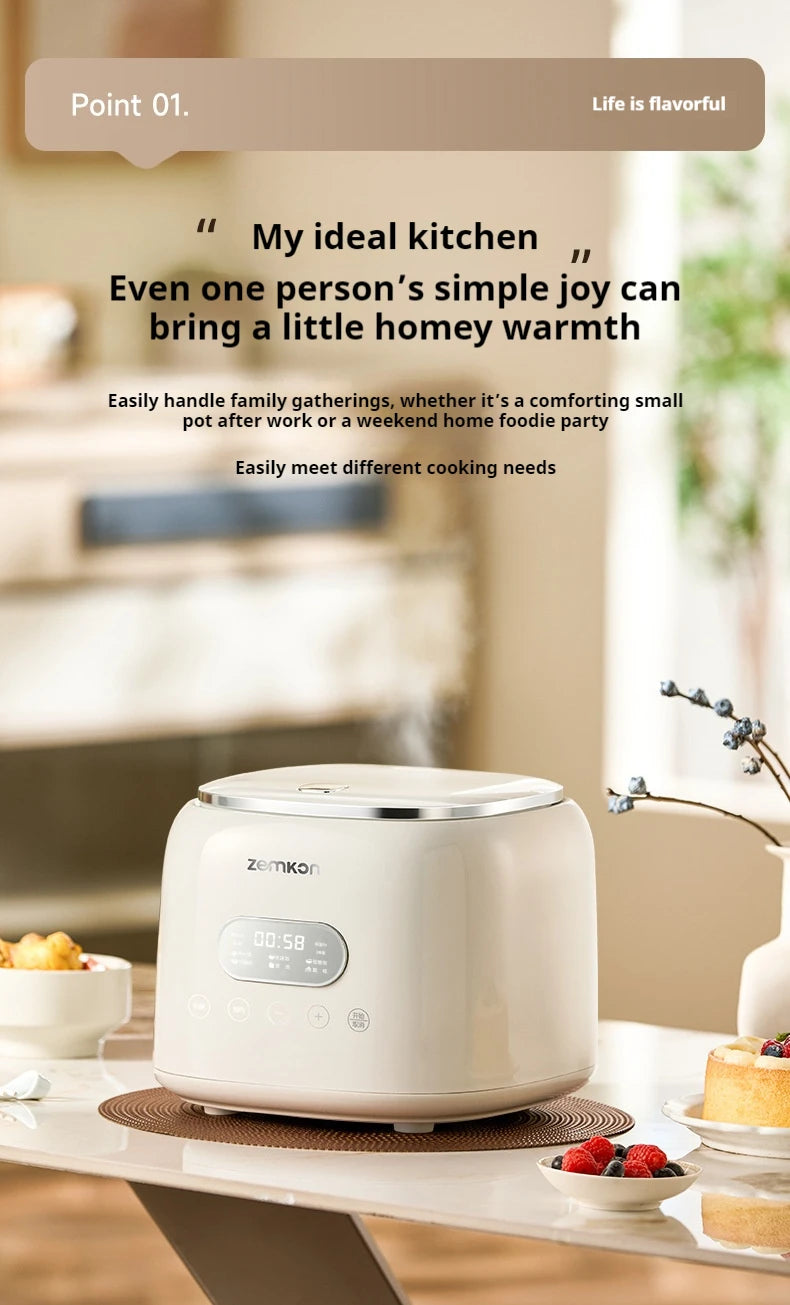 German Zemkon 5l Electric Rice Cooker Stainless Steel