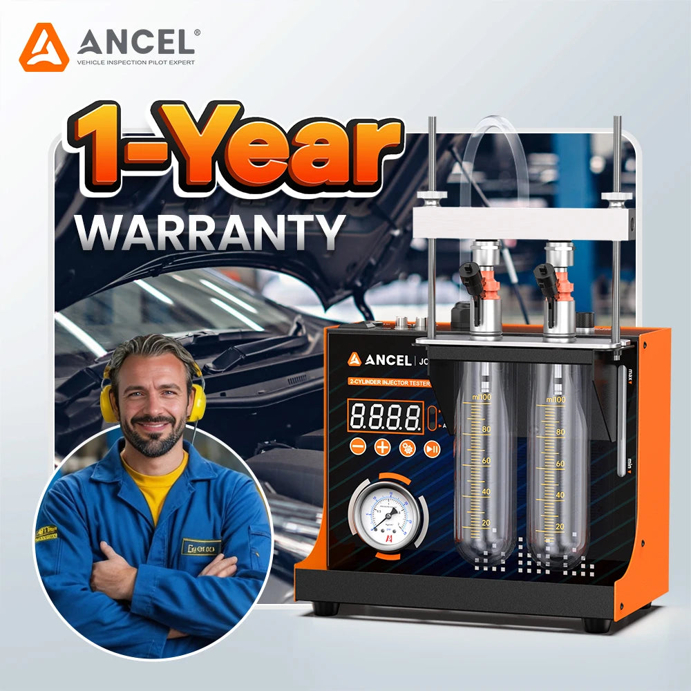 Ancel Jc200 2-Cylinder Fuel Spray Nozzle Cleaning Machine