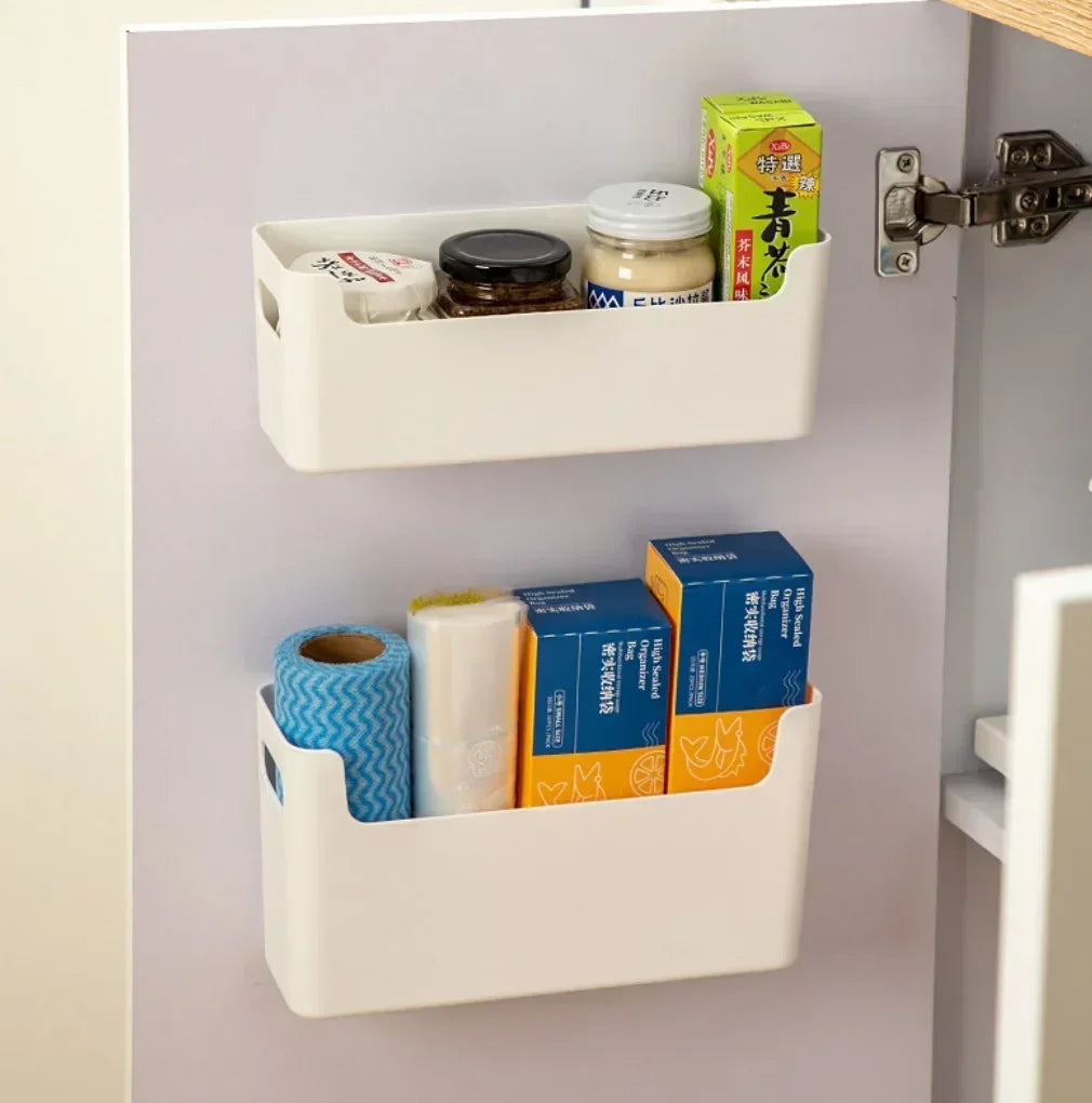 Non Perforated Cling Film Rack Inside Cabinet Wall