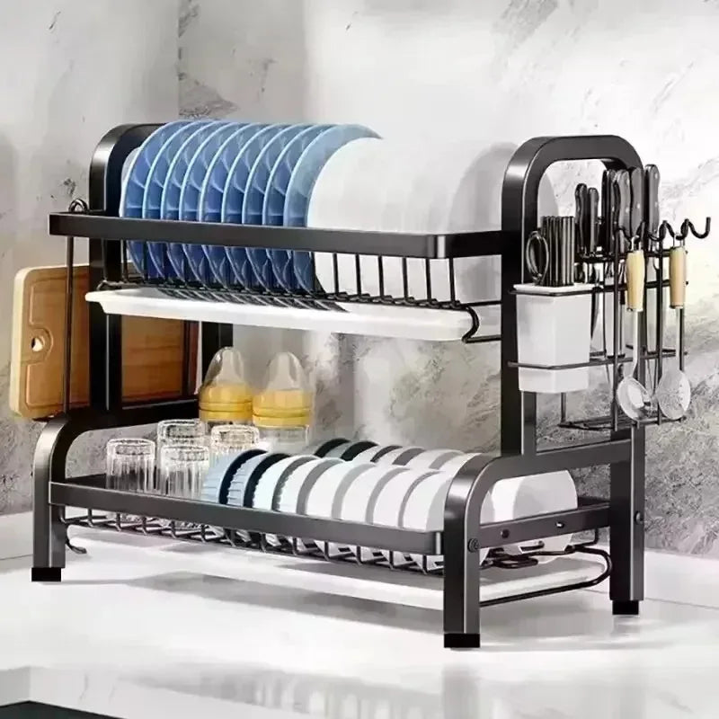 Shelf Dish Storage Rack Drain Dish Rack Organizer